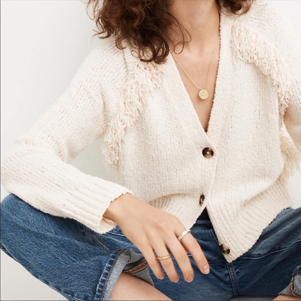 🌵Madewell Fringe Cardigan